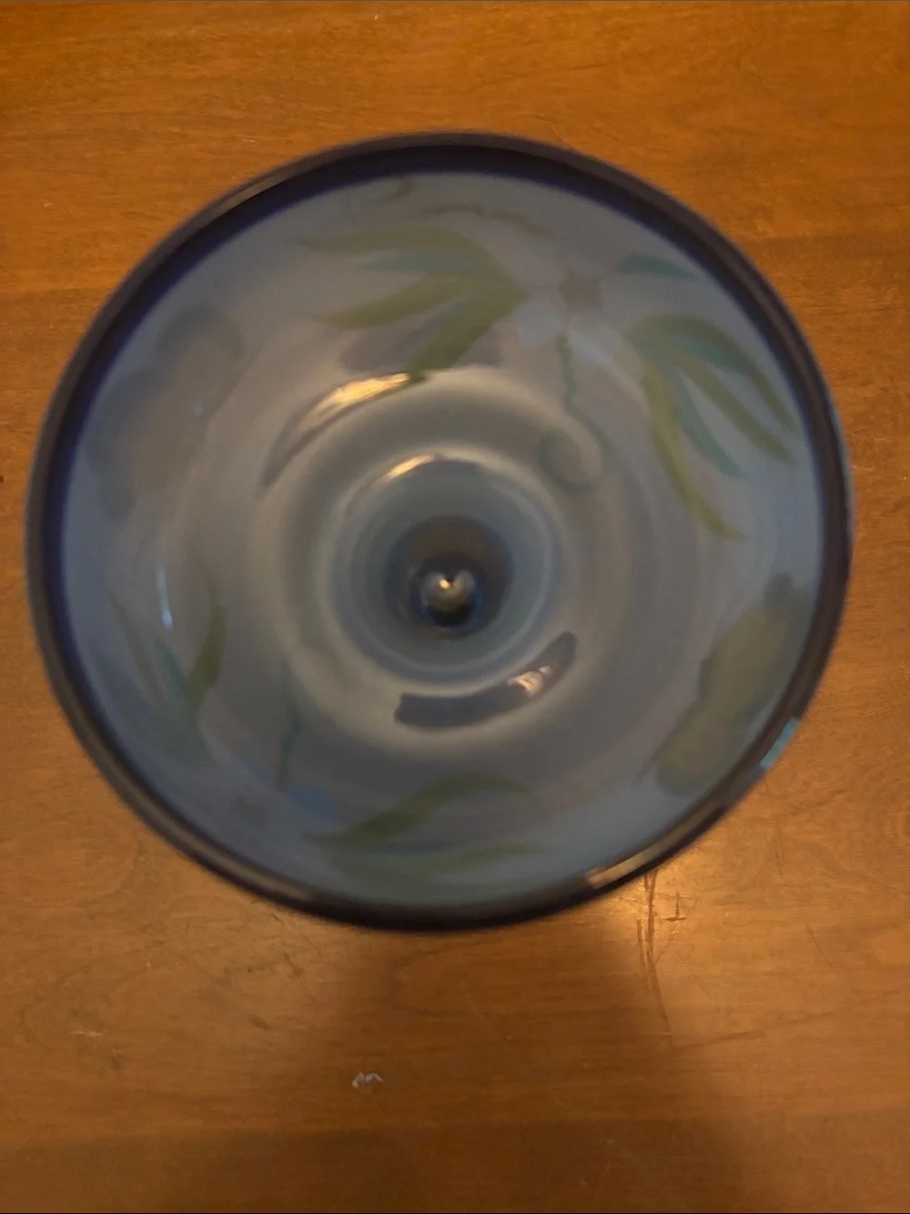 : Vintage Hand-Blown & Hand-Painted Mexican Margarita Glass